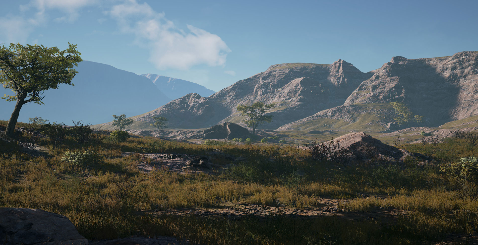 Mountain elevation terrain